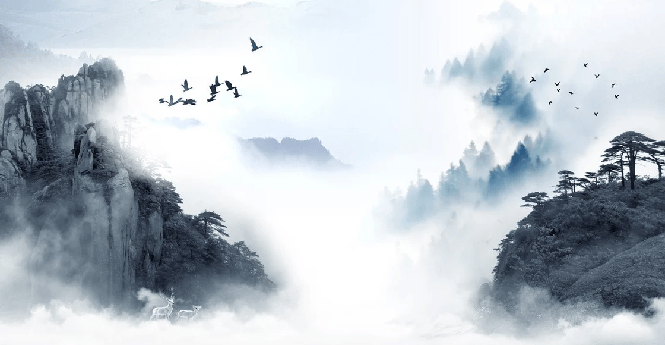 Papier peint Lever de jour en Chine