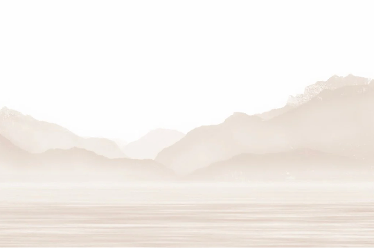 Papier peint Annecy et son lac paisible beige
