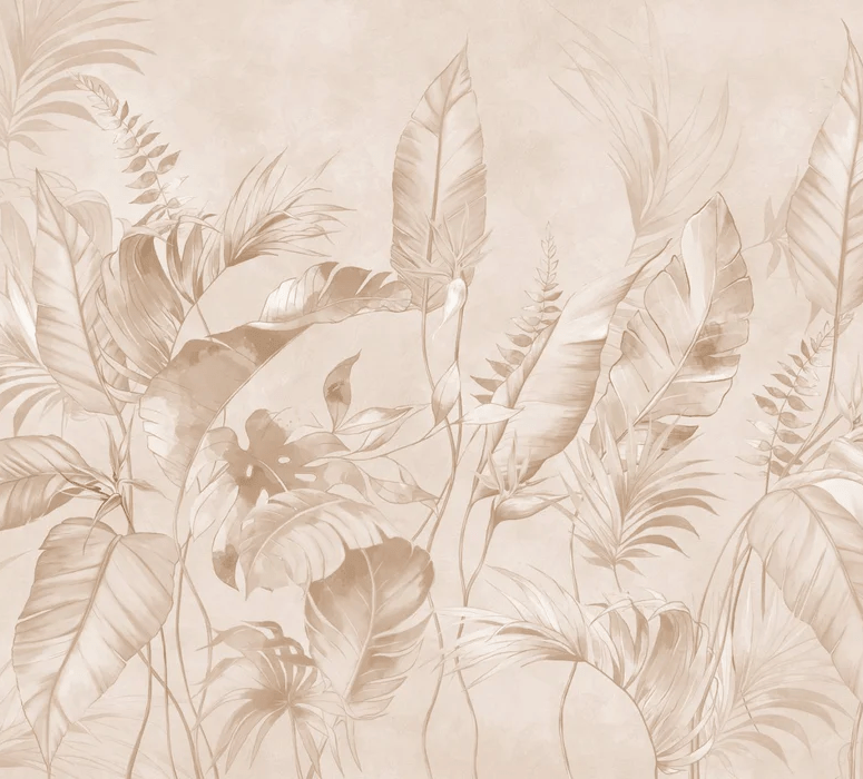 Papier peint élégante jungle poudrée