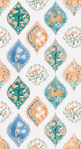 Papier peint enfant arabesque magique