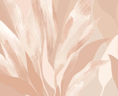 Papier peint étoffe florale nude