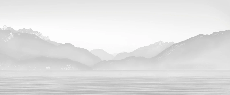 Papier peint Annecy et son lac paisible noir et blanc