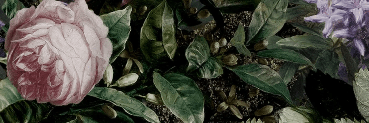 Papier peint floral intense chic