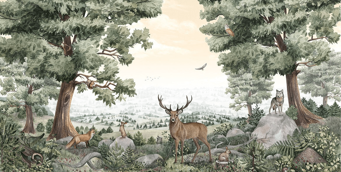 Papier peint vie des animaux