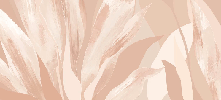 Papier peint étoffe florale nude