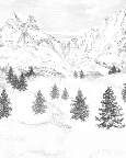 Papier peint Aiguilles d'Arves