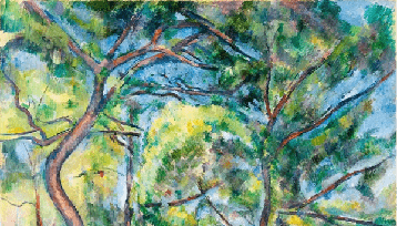 Papier peint forêt de pins - Paul Cézanne