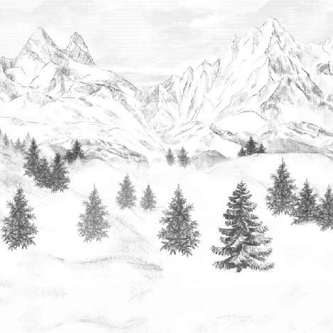 Papier peint Aiguilles d'Arves