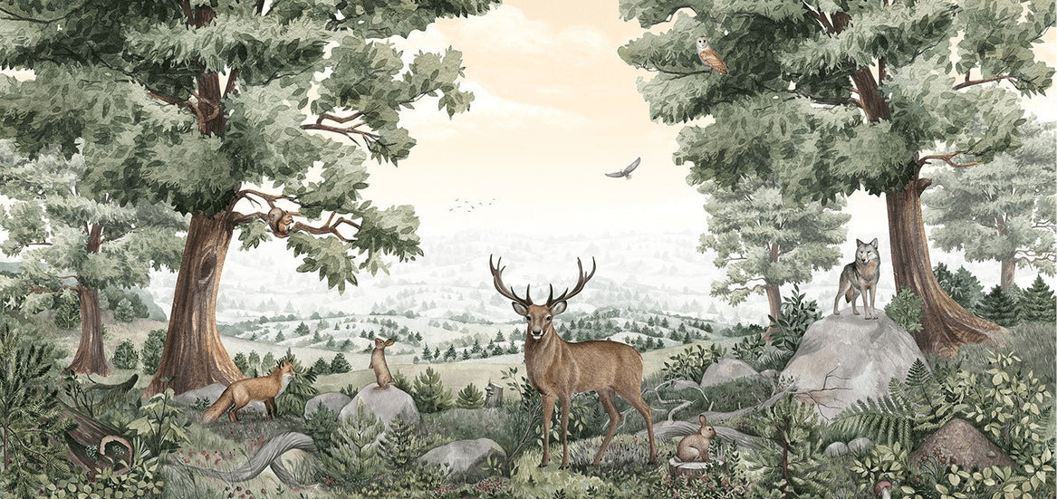 Papier peint vie des animaux