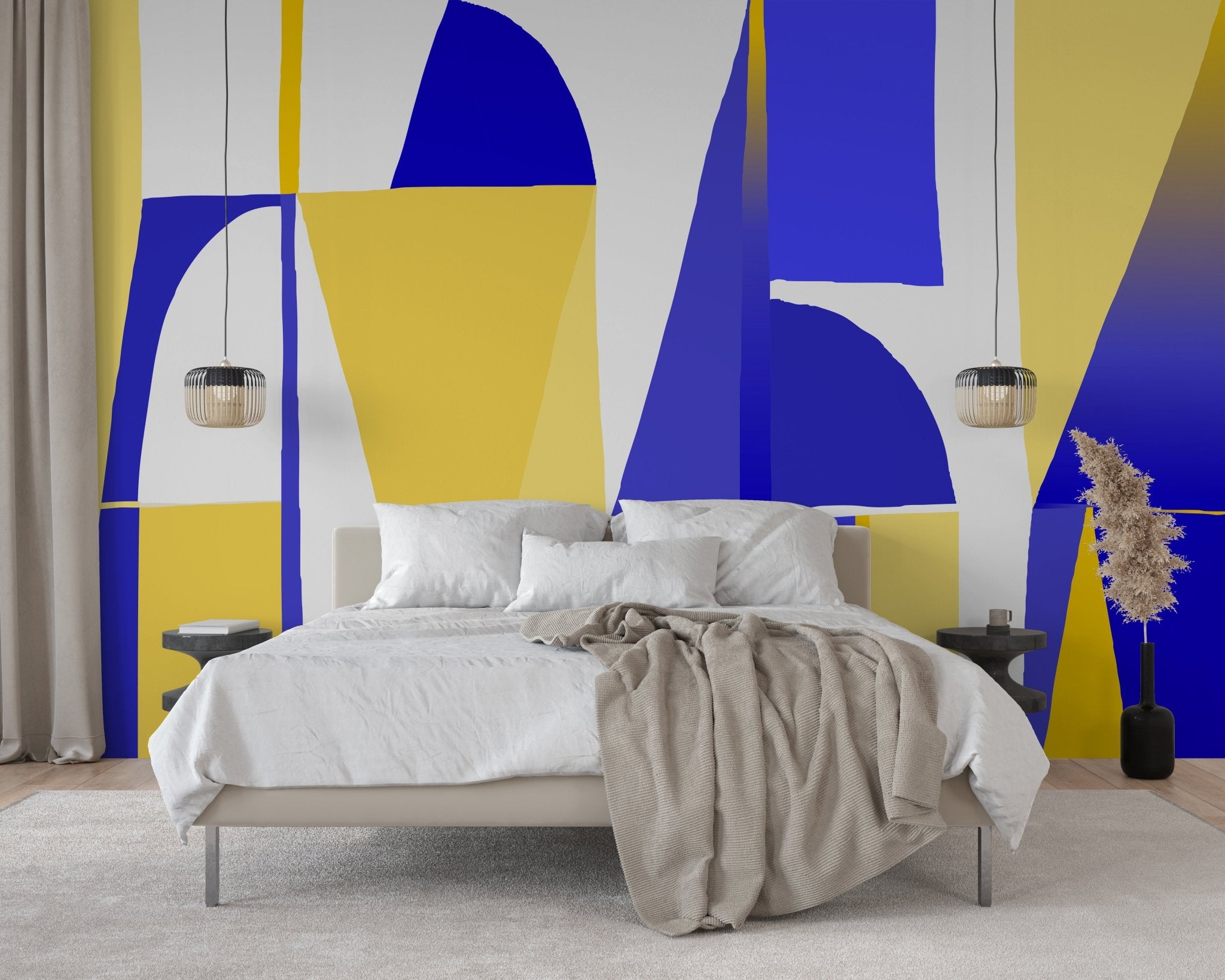 Papier peint Memphis style majorelle, XXL, tendance