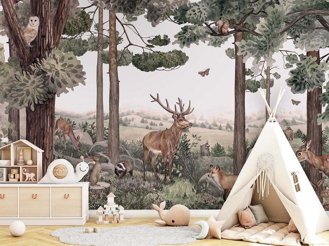 Papier peint bébé sentier sauvage, XXL, tendance