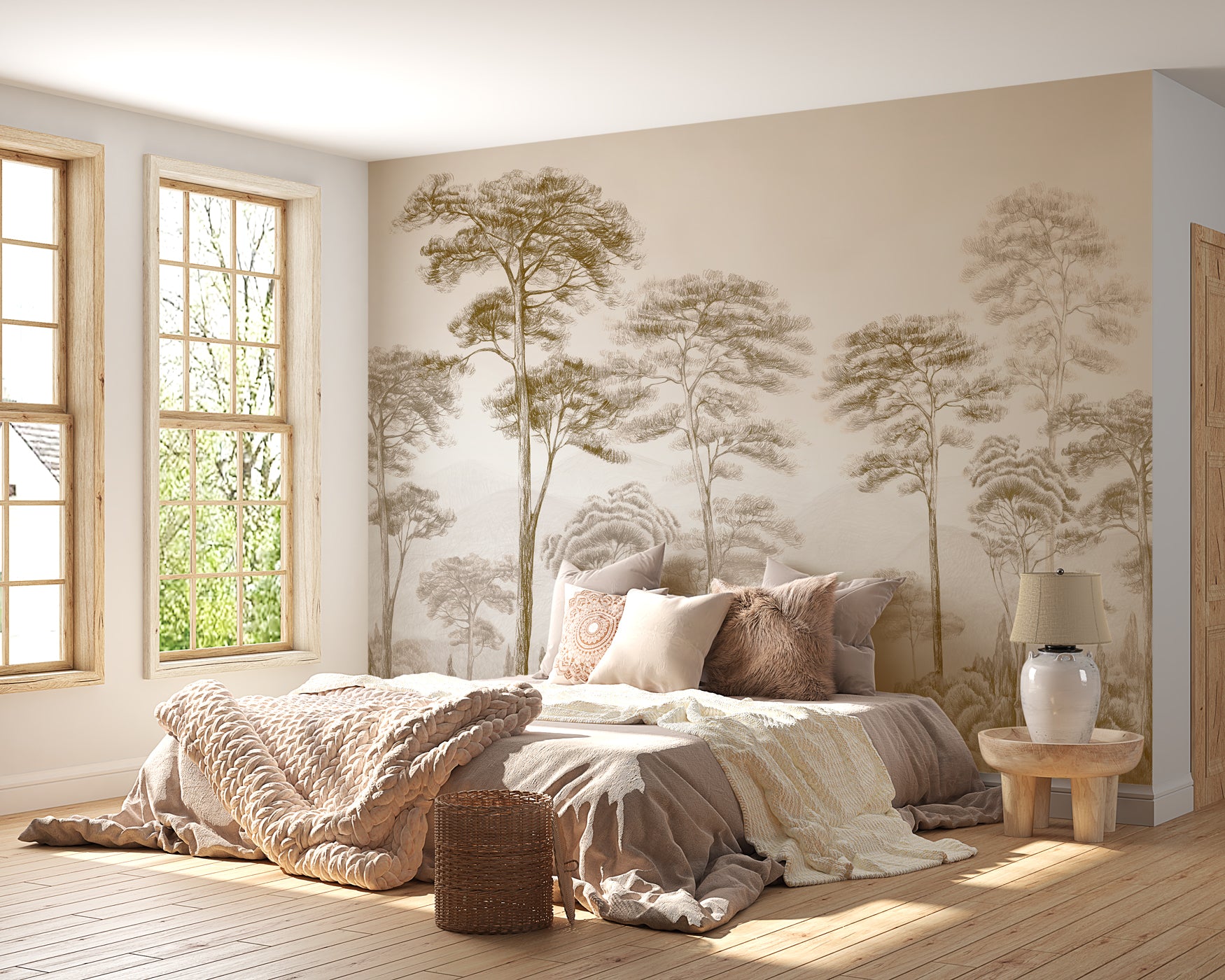 papier peint panoramique chambre adulte paysage francais