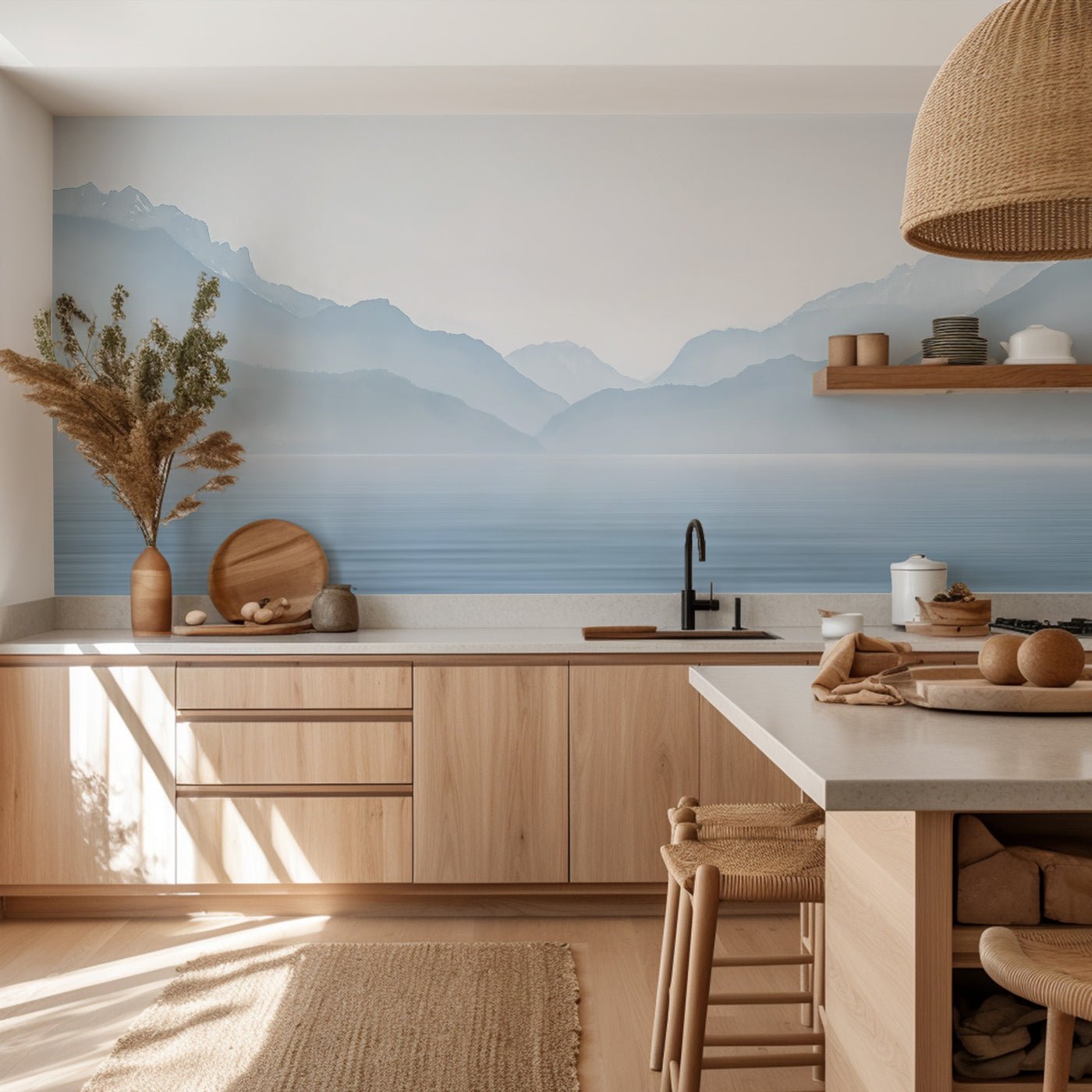 Papier peint Annecy et son lac paisible, XXL, tendance