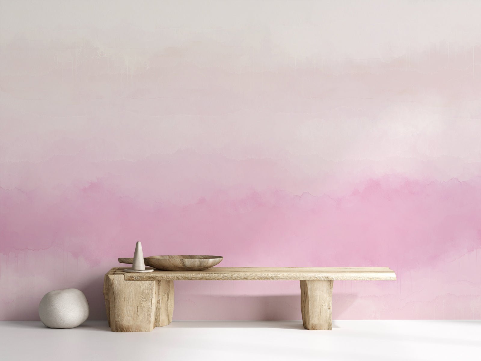 Papier peint panoramique dégradé rose, XXL, tendance