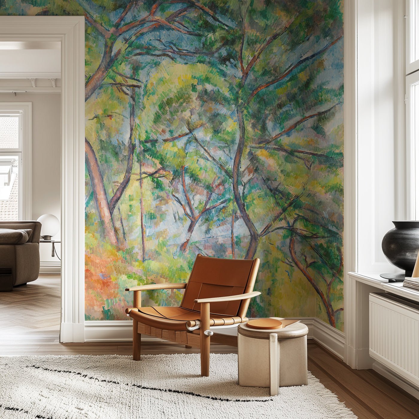Papier peint forêt de pins - Paul Cézanne, XXL, tendance