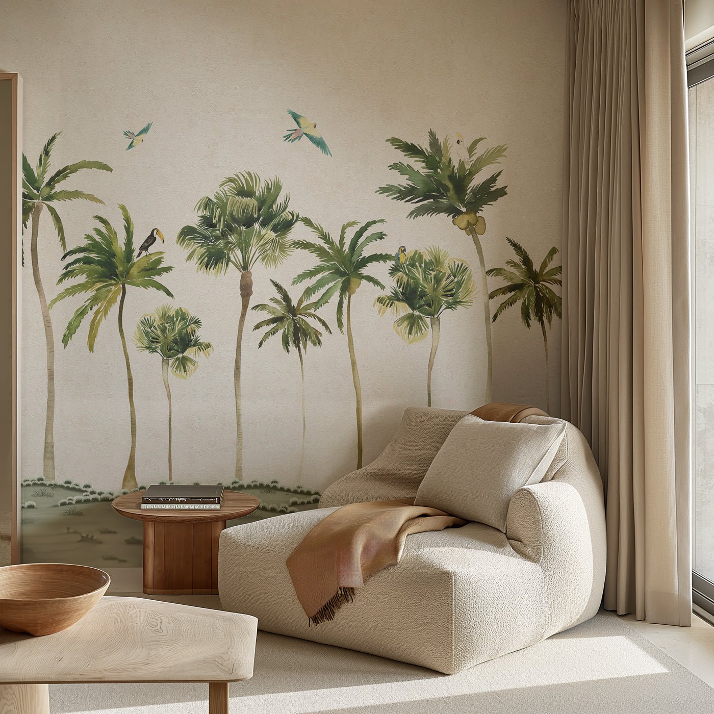 Papier peint rêve de palmier, XXL, tendance