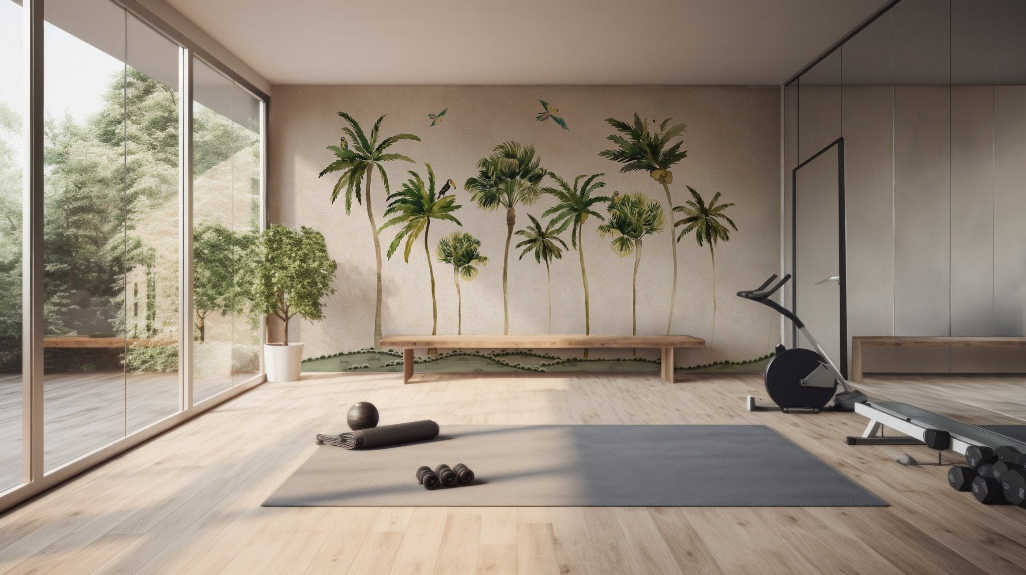 Papier peint rêve de palmier, XXL, tendance