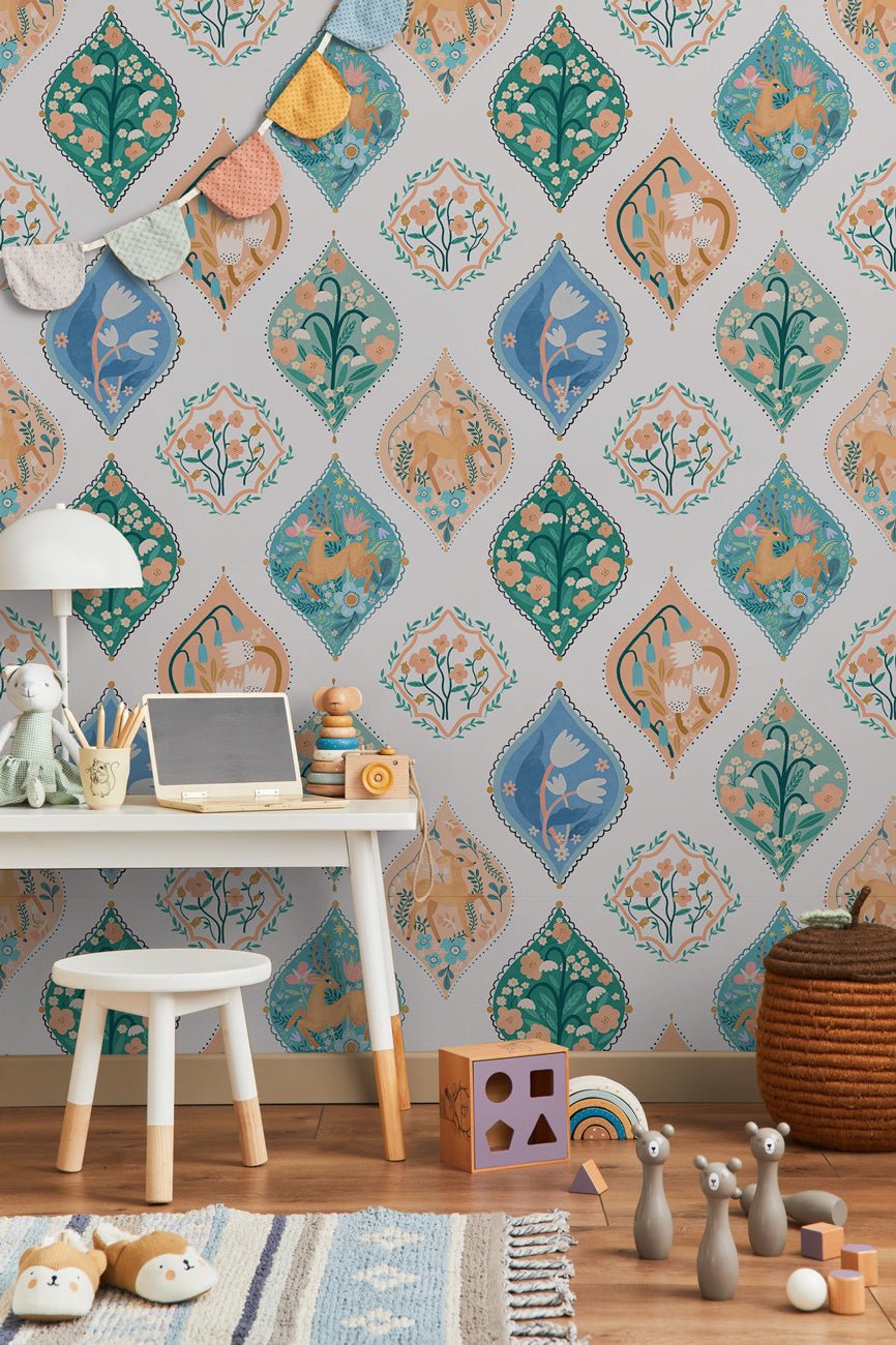Papier peint enfant arabesque magique, XXL, tendance