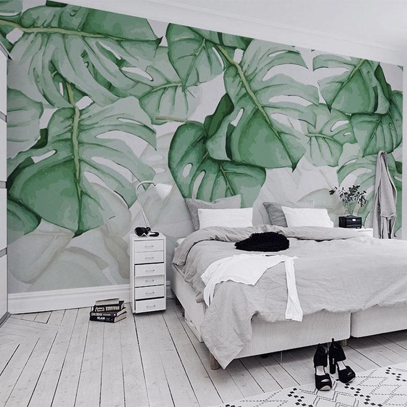 Papier peint Large Leaf & Scandinave - papier peint sur mesure francais - muralconcept