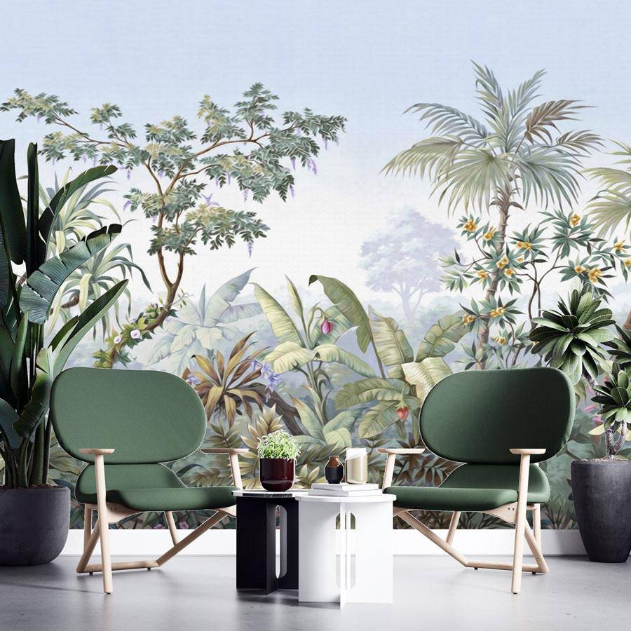 Papier peint Nostalgic Jungle - papier peint sur mesure francais - muralconcept