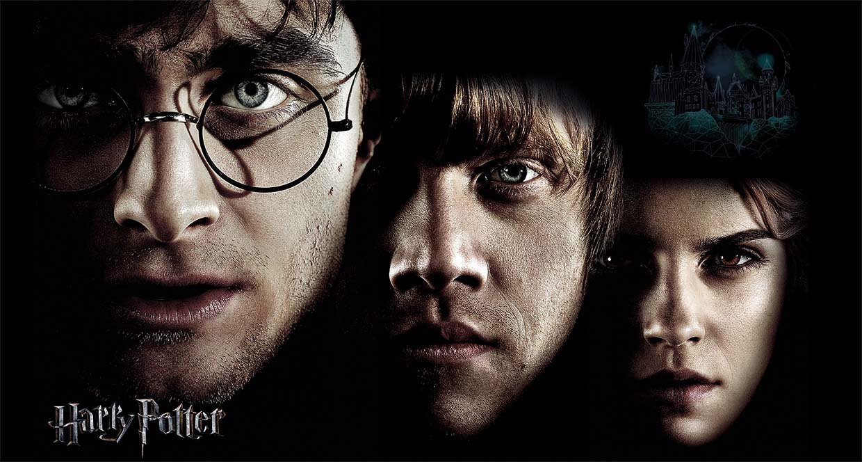 Papier peint panoramique Harry Potter héros - papier peint sur mesure francais - muralconcept