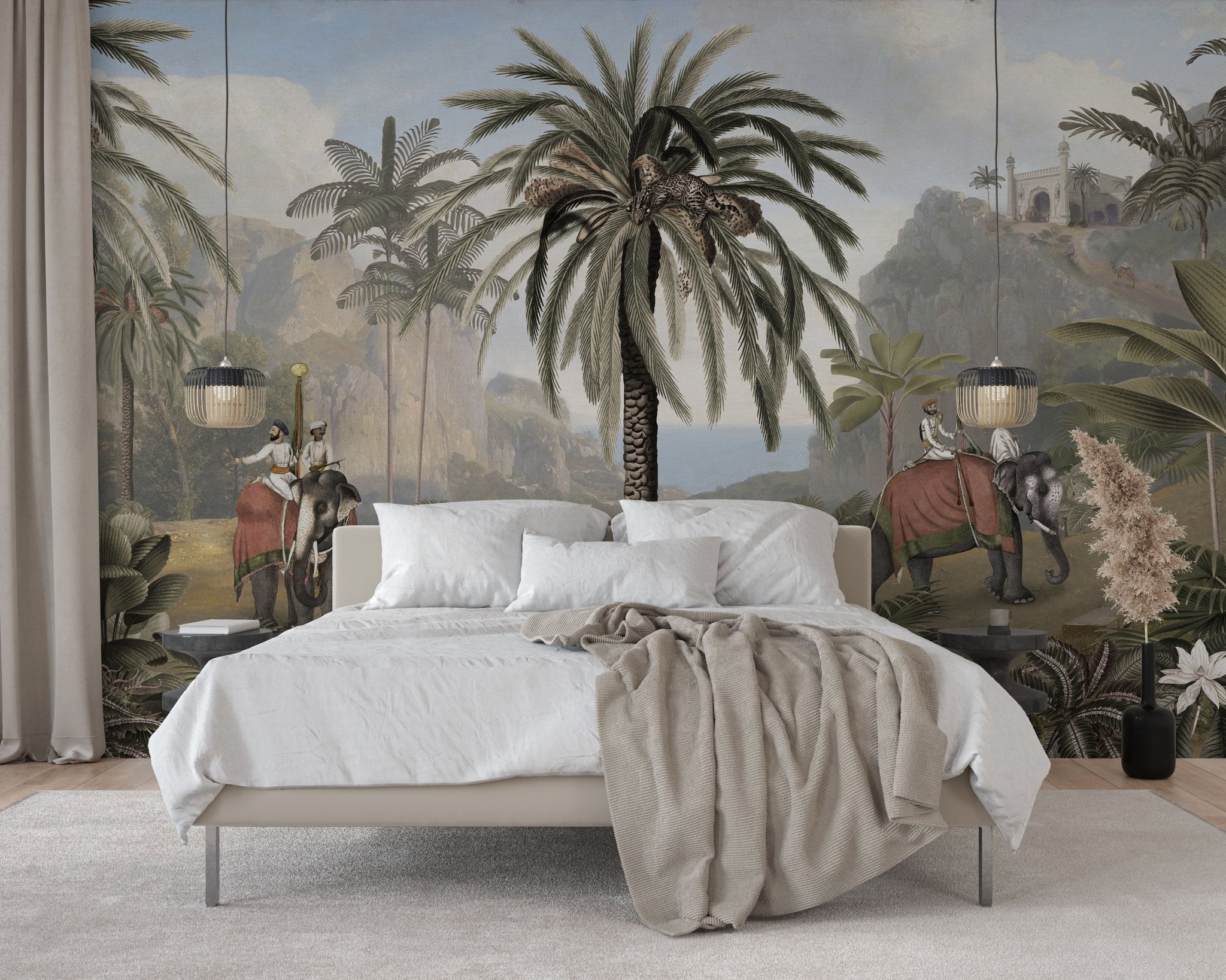 Papier peint à l'aube du Bengale - panoramique français