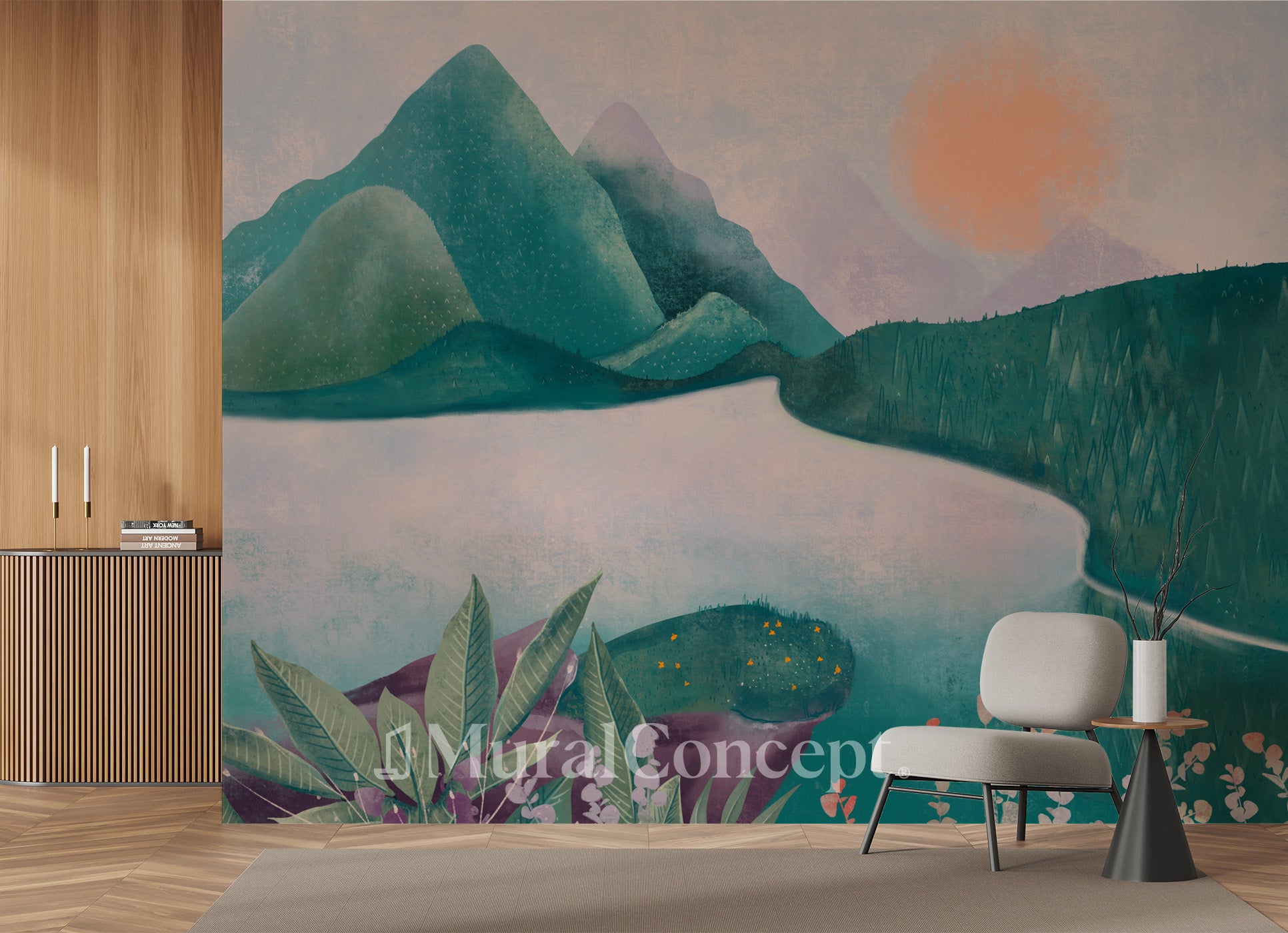 Papier peint beauté de la nature - panoramique français