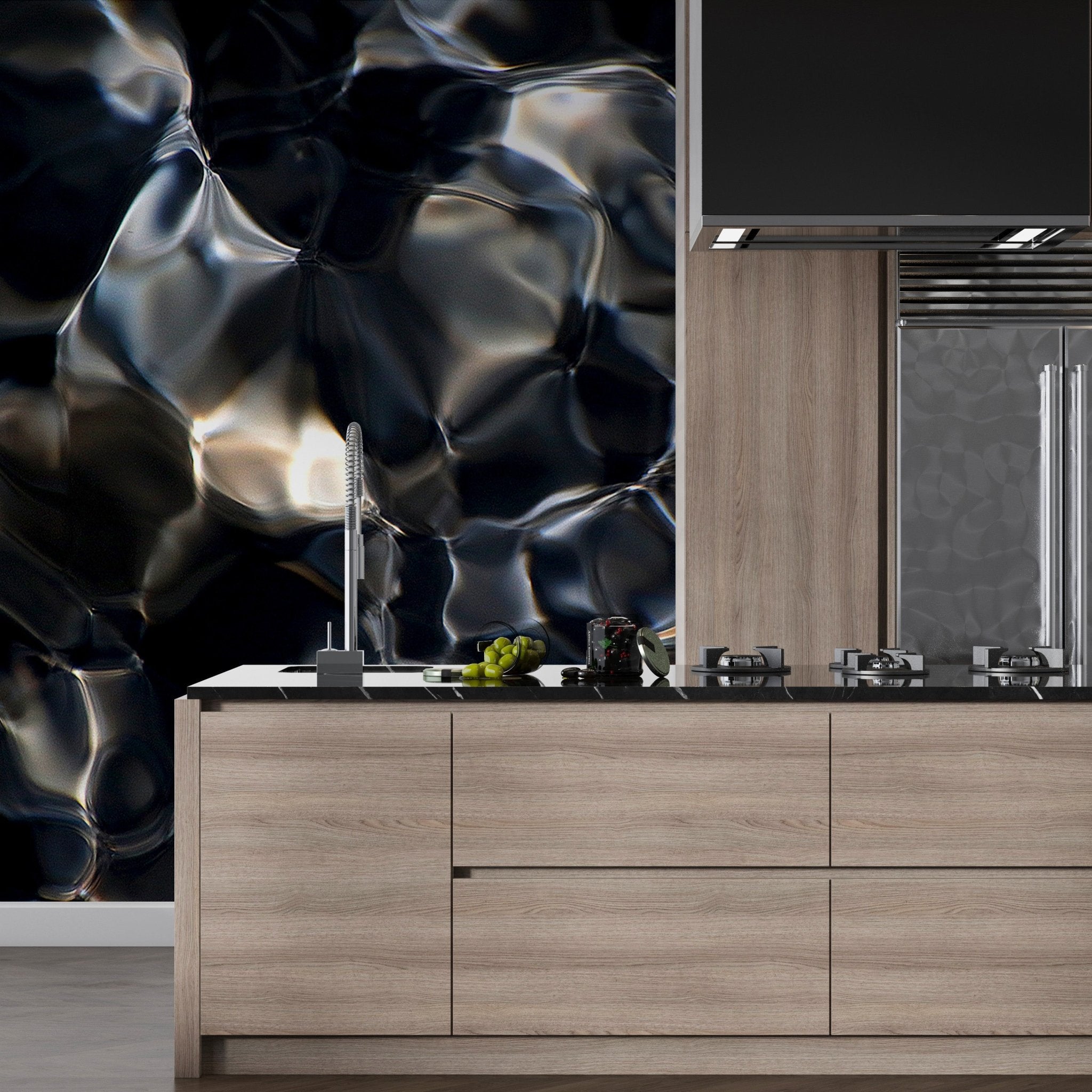 Papier peint effet miroir - panoramique français