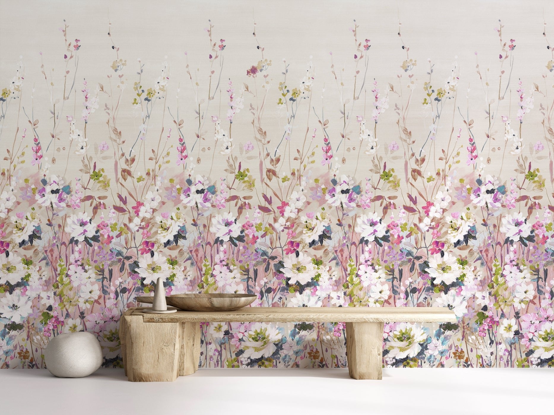 Papier peint fleur secret garden - panoramique français