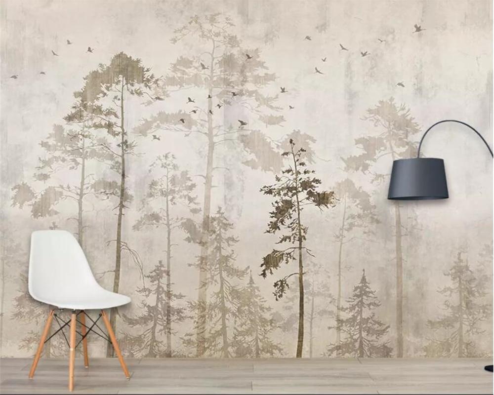 Papier peint Forêt automnale - papier peint sur mesure francais - muralconcept