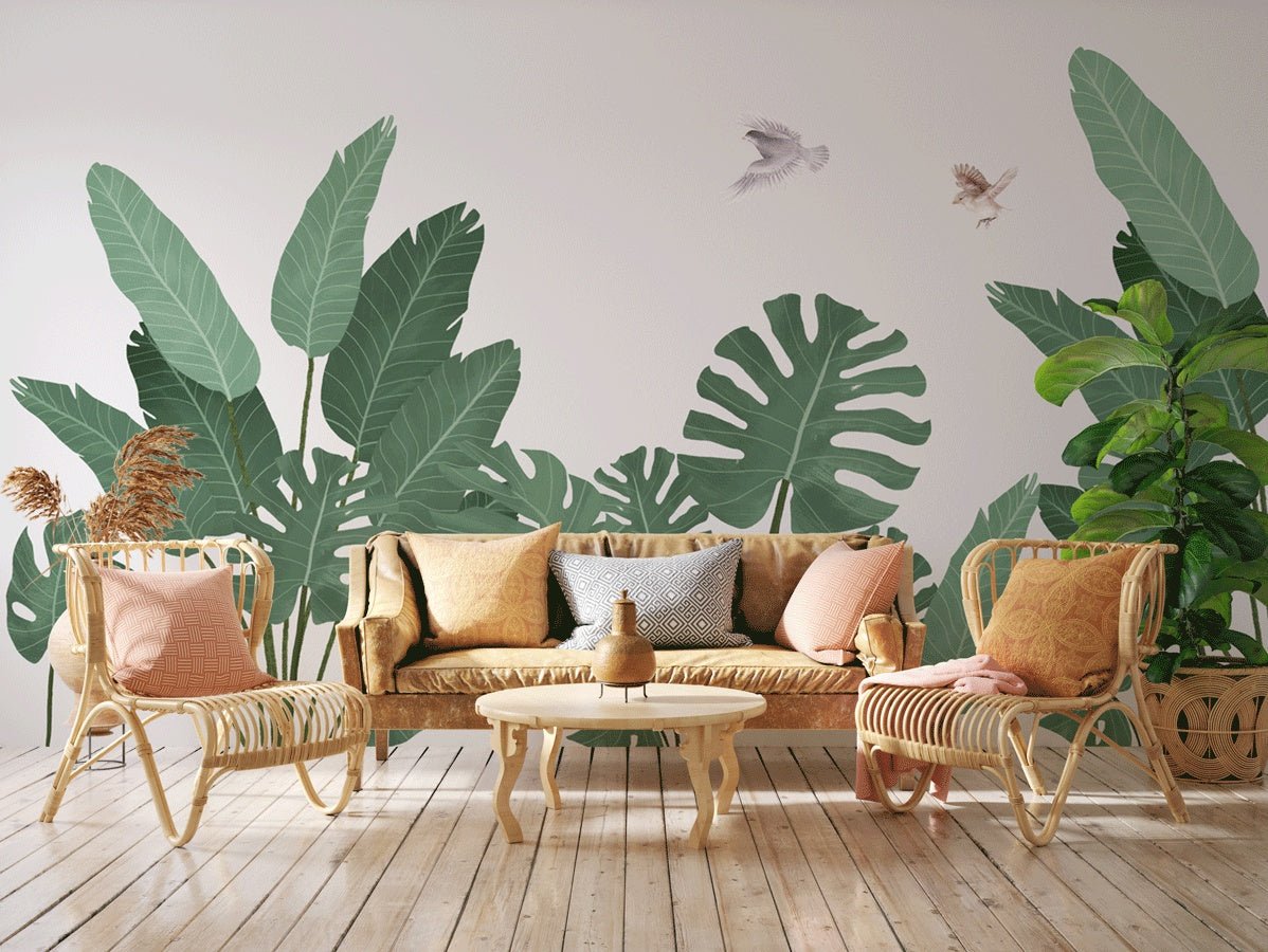 Papier peint jungle essence bananier - Muralconceptpapier_peint_sur_mesure