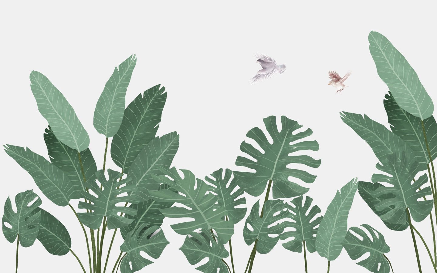 Papier peint jungle essence bananier - Muralconceptpapier_peint_sur_mesure