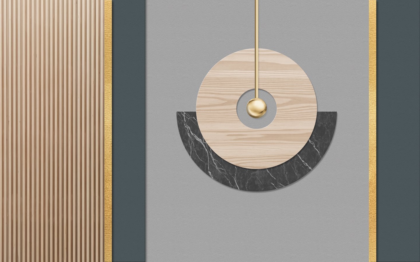 Papier peint panoramique lambris claustra design - papier peint sur mesure francais - muralconcept