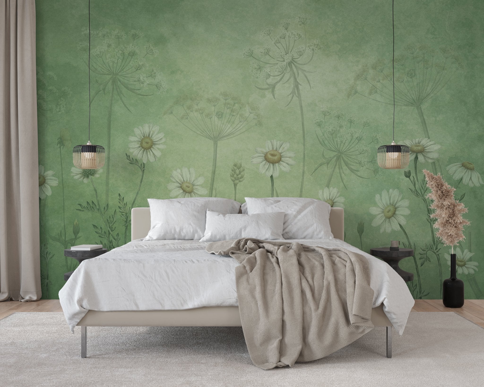 Papier peint marguerites sauvages - panoramique français