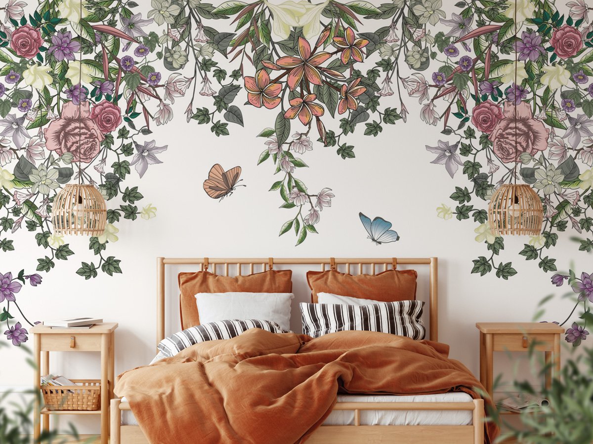 Papier peint panoramique Spring Floral - papier peint sur mesure francais - muralconcept