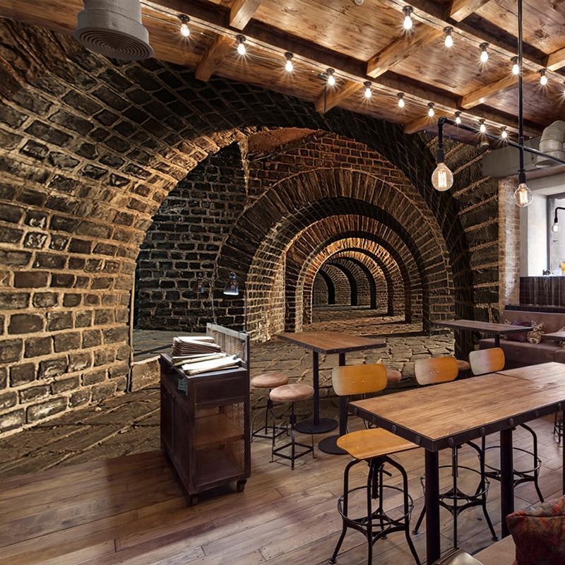 Papier peint Trompe l'oeil Bricks Passage - papier peint sur mesure francais - muralconcept