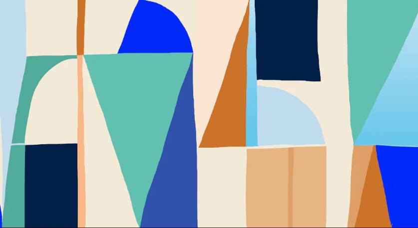 Papier peint abstrait géométrique tendance, XXL, tendance