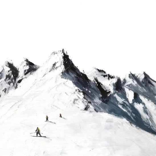 Papier peint ski alpinisme en montagne