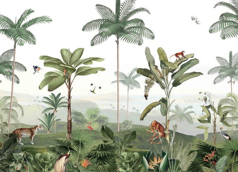 Papier peint plaine tropicale