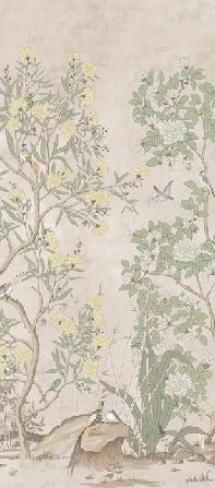 Papier peint panoramique chinoiserie garden