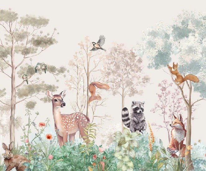 Papier peint chambre enfant nature magique beige, XXL, tendance