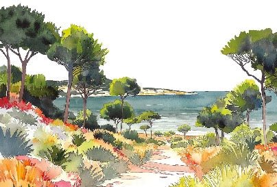 Papier peint panoramique air estival, XXL, tendance