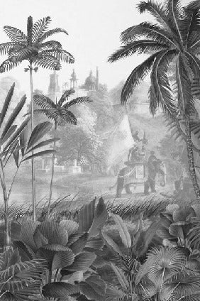 Papier peint panoramique ombres sauvages, XXL, tendance