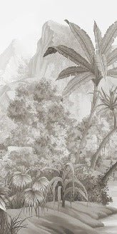 Papier peint panoramique jungle pittoresque