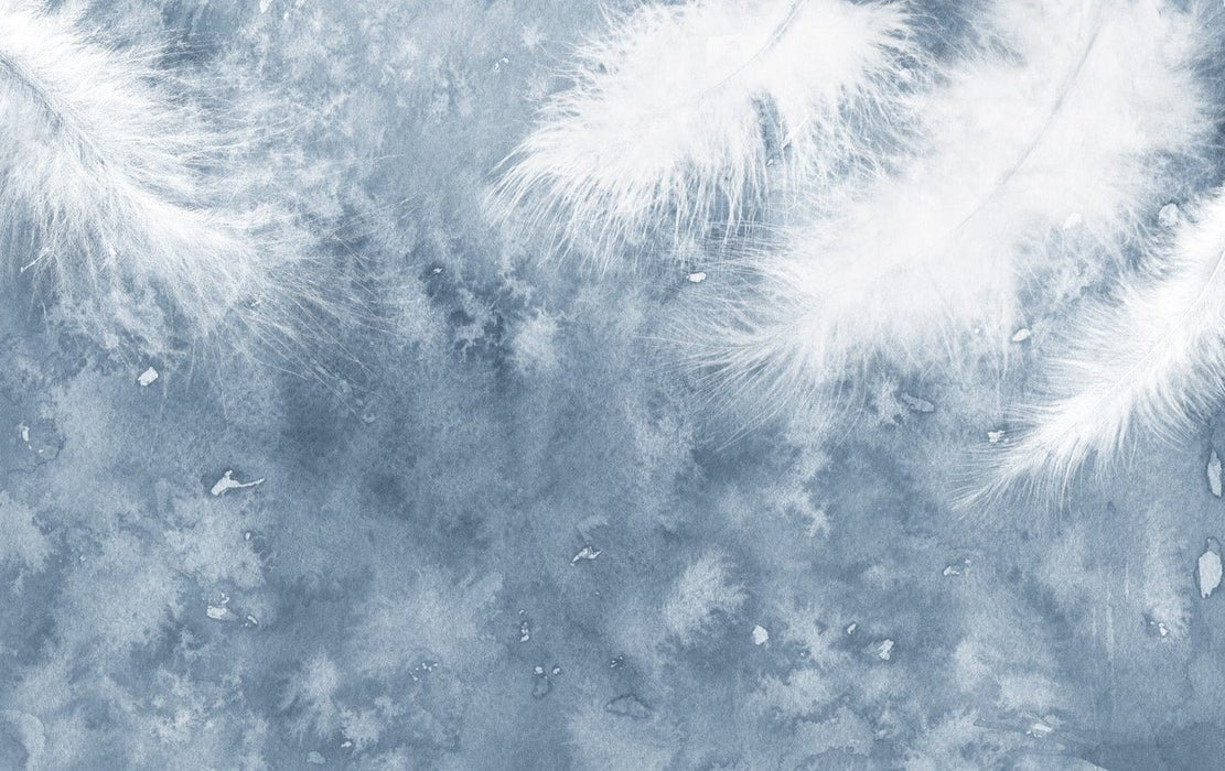 Papier peint Plume Blanche