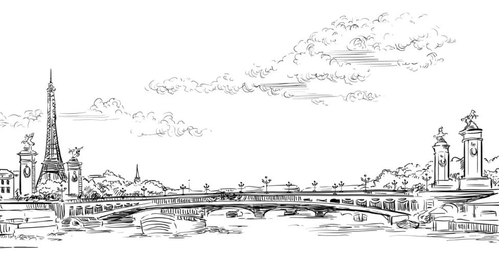 Papier peint pont Alexandre Paris