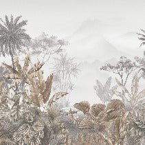 Papier peint tendance tropical sepia