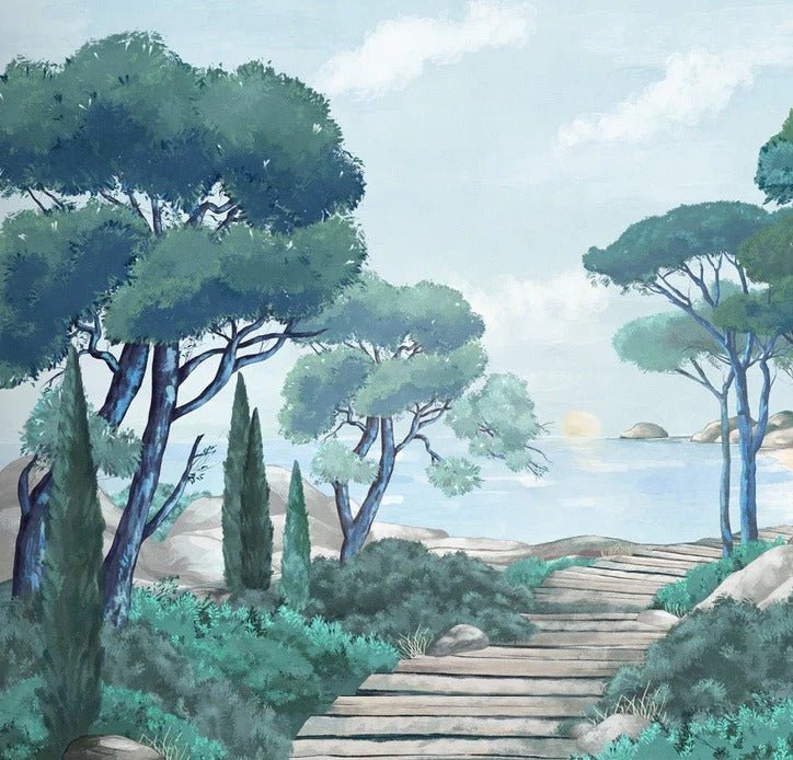 Papier peint balade dans les calanques, XXL, tendance