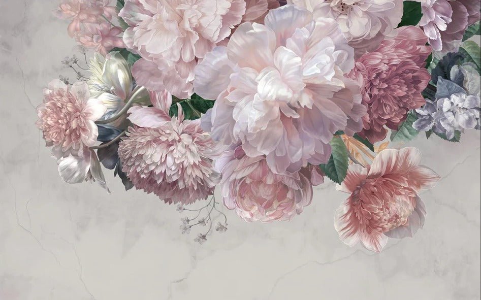 Papier peint panoramique pivoines