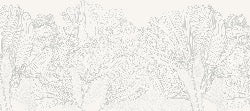 Papier peint panoramique gris et blanc valse des fleurs